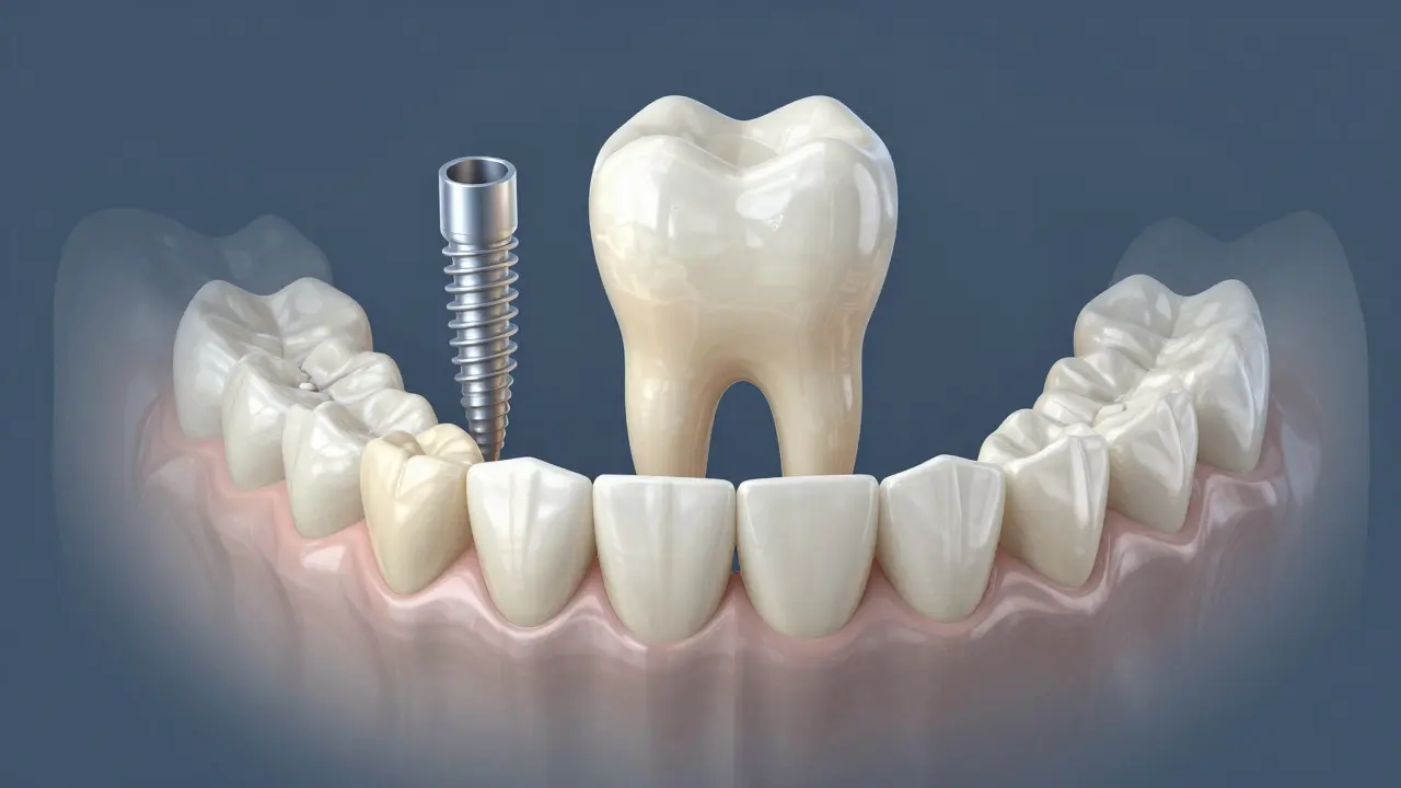 Kost čelisti s chybějícím zubem a možnostmi léčby