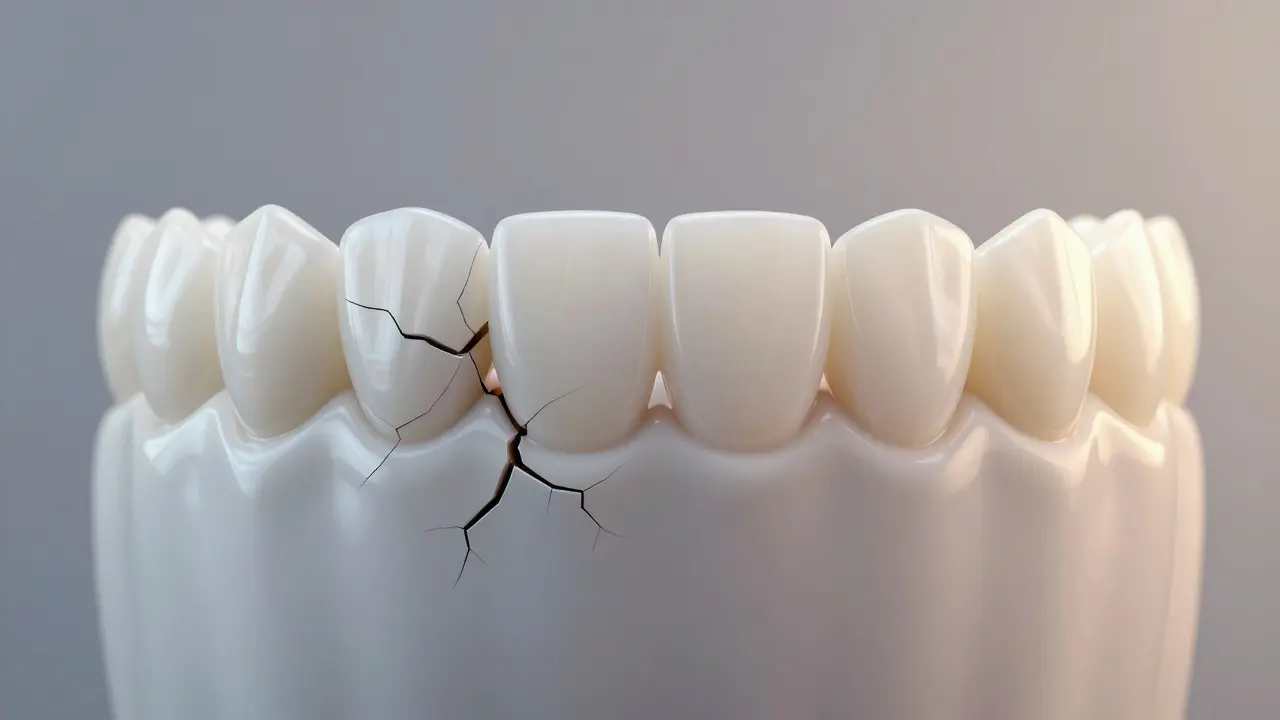 Přechod od poškozeného zubu k dokonalému estetickému obnově.