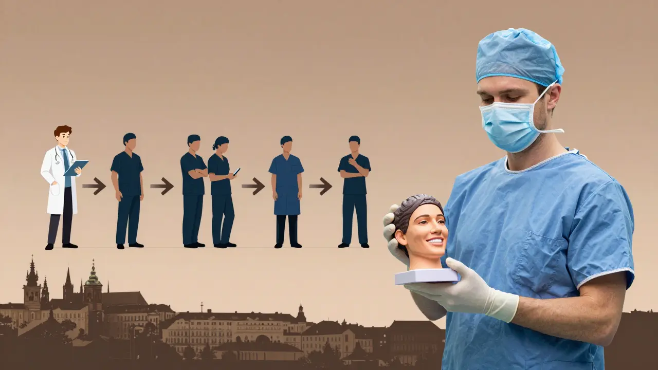 Cesta plastického chirurga od studia k úspěšné rekonstrukci obličeje.