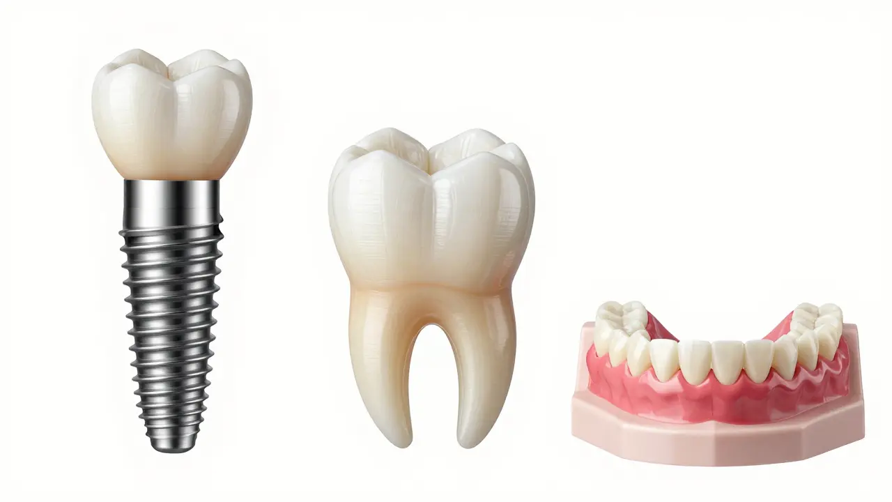 Tři způsoby obnovy chrupu: implantát, korunka a protéza