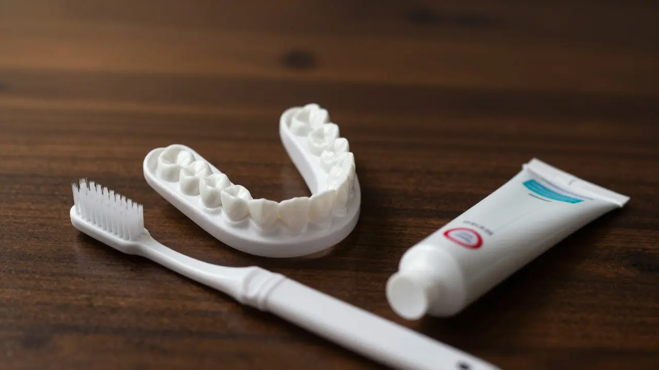 Noční chránič a zubní hygiena pro ochranu keramiky