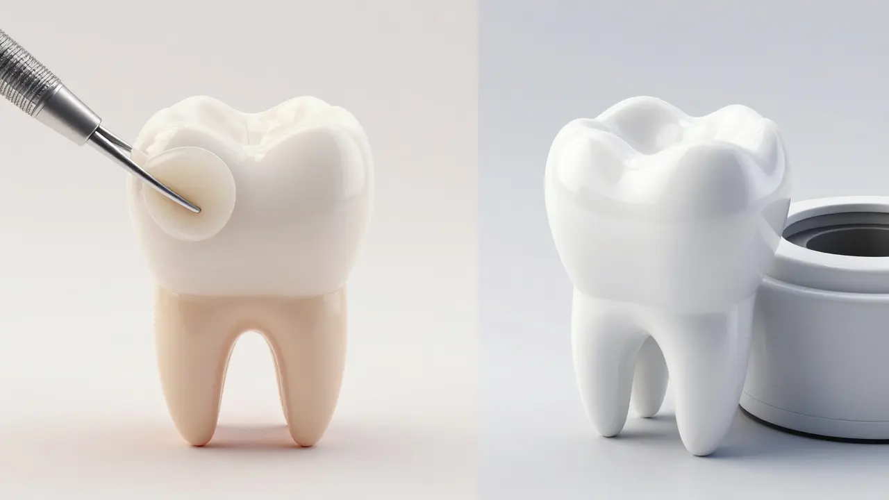 Srovnání kompozitních a keramických faset v 3D vizualizaci