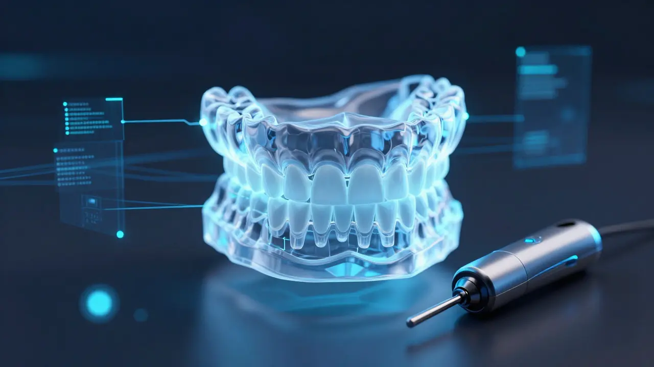 3D digitální model zubů a skener pro precizní návrh
