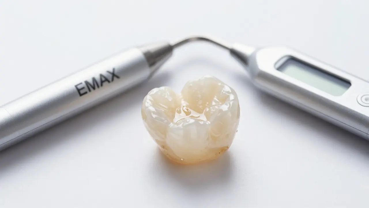 Průsvitná keramická korunka E-max a digitální skener